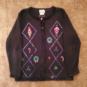 Quacker Factory Nutcracker Sweater